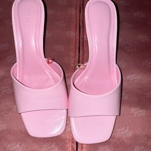 Forever 21 Pink Mules Minimalist Slip-On Shoes